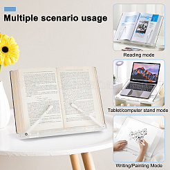 Foldable Rectangle Acrylic Desktop Display Stands&nbsp;ODIS-WH0038-46
