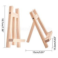Folding Pine Wood Tabletop Easel&nbsp;AJEW-NB0001-62