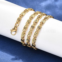 304 Stainless Steel Lumachina Chain Necklaces&nbsp;X-NJEW-P226-08G-01