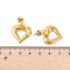 304 Stainless Steel Stud Earrings&nbsp;EJEW-M073-04G-01