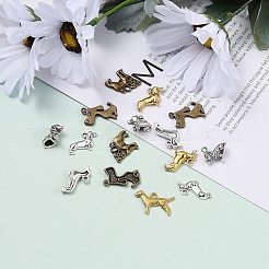 Tibetan Style Alloy Puppy Pendants&nbsp;TIBEP-MSMC021-28