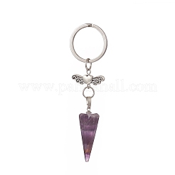 Cone Natural Gemstone Keychains&nbsp;KEYC-JKC00468