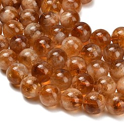 Hearted Natural Citrine Beads Strands&nbsp;G-L663-A02-12mm