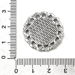 Tibetan Style Alloy Pendant Cabochon Settings&nbsp;TIBEP-N003-73AS