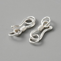925 Sterling Silver S-Hook Clasps&nbsp;FIND-WH0114-71B