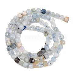 Natural Devil Blue Aquamarine Beads Strands&nbsp;G-Z163-A01-4x4mm