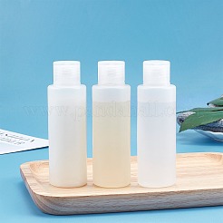 100ml PE Plastic Empty Refillable Flip Cap Bottles&nbsp;MRMJ-WH0037-13C