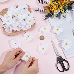 100Pcs Cloth Artificial Flower Head&nbsp;AJEW-GF0013-17C
