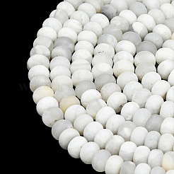 Natural White Crazy Agate Beads Strands&nbsp;G-P575-A04-8x5mm-03