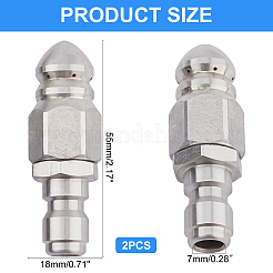 Brass Sewer Jetting Nozzle&nbsp;AJEW-GA0002-22