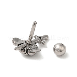 304 Stainless Steel Stud Earrings&nbsp;EJEW-K260-03C-AS