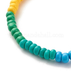 Word BEST Stretch Bracelets&nbsp;BJEW-JB07524-05