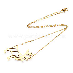 201 Stainless Steel Pendant Necklaces&nbsp;NJEW-T009-JN092-2-40