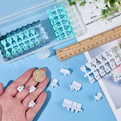 1 Bag Letters & Numbers PP Plastic Cookie Stamps&nbsp;DIY-SC0033-90