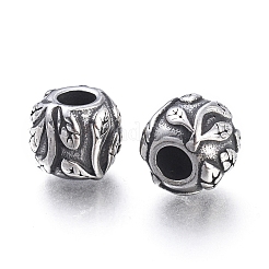 304 Stainless Steel European Beads&nbsp;STAS-M274-110AS