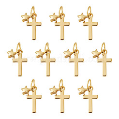 10Pcs Brass Pendants&nbsp;HJEW-TAC0176