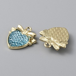 Light Gold Plated Alloy Pendants&nbsp;FIND-WH0137-53LG-06