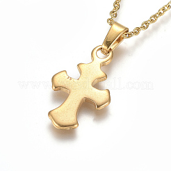 304 Stainless Steel Pendant Necklaces&nbsp;NJEW-F275-04G