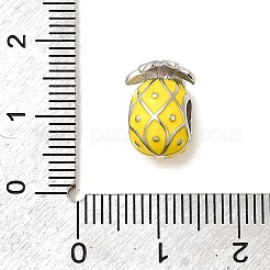 925 Sterling Silver Enamel European Beads&nbsp;STER-Z013-07P-06