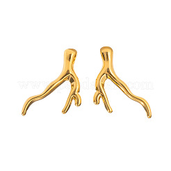 Stainless Steel Branch Stud Earrings&nbsp;GY4783