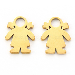 PVD Vacuum Plating 304 Stainless Steel Charms&nbsp;LS-STAS-N092-24G