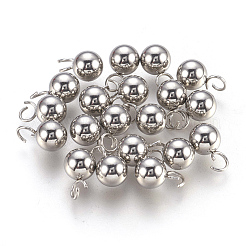 Tarnish Resistant 201 Stainless Steel Sphere Charms&nbsp;STAS-F175-09P