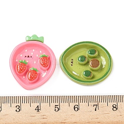 Fruit Platter Opaque Resin Cabochons&nbsp;RESI-I067-03