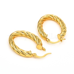 Brass Hoop Earrings&nbsp;EJEW-F250-05-G