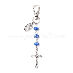Tibetan Style Alloy Cross Pendant Decoration&nbsp;HJEW-JM02685