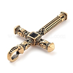 Ion Plating(IP) Tibetan Style 304 Stainless Steel Pendants&nbsp;STAS-R225-12AG
