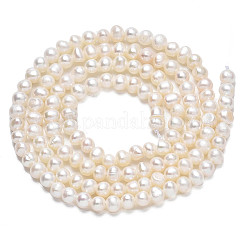 Natural Cultured Freshwater Pearl Beads Strands&nbsp;PEAR-N013-02D