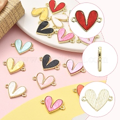 18Pcs 9 Colors Alloy Acrylic Connector Charms&nbsp;FIND-FS0004-33