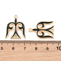 Brass Enamel Connector Charms&nbsp;KK-CBA6818-01G-02