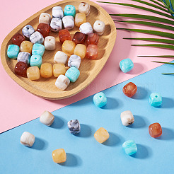 50Pcs 5 Colors Opaque Acrylic Beads&nbsp;OACR-TA0004-97