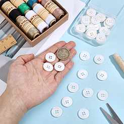 40Pcs 4-Hole Shell Buttons&nbsp;BUTT-ME0001-23