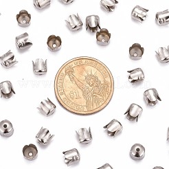 Platinum Iron Flower Bead Caps&nbsp;X-IFIN-015Y-N