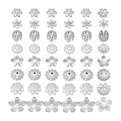 64Pcs 8 Style Brass Multi-Petal Bead Caps&nbsp;KK-PH0012-84
