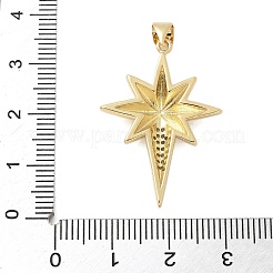 Brass Micro Pave Cubic Zirconia Pendants&nbsp;KK-P293-24B-G