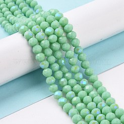 Electroplate Glass Beads Strands&nbsp;LS-EGLA-A034-P6mm-B22