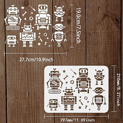 Plastic Reusable Drawing Painting Stencils Templates&nbsp;DIY-WH0202-367