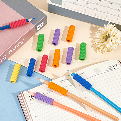 60Pcs 6 Colors Plastic Pencil Grips for Kids&nbsp;AJEW-GA0006-56