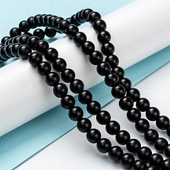 Natural Black Onyx Beads Strands&nbsp;G-Z024-01B