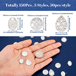 150Pcs 3 Styles Druzy Resin Cabochons&nbsp;RESI-CW0001-16