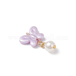 Opaque Acrylic Butterfly Pendants&nbsp;PALLOY-JF04289-02