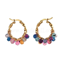 201 Stainless Steel Hoop Earrings&nbsp;EJEW-JE04223