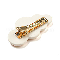 Cute Cloud Resin Alligator Hair Clips&nbsp;LS-AJEW-U004-04E