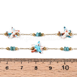 Handmade 316 Stainless Steel Starfish Link Chains&nbsp;CHS-N006-03C-G