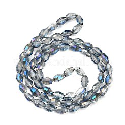 Electroplate Glass Beads Strands&nbsp;EGLA-J013-4x6mm-H03