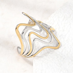 304 Stainless Steel Cuff Open Rings for Women&nbsp;SA-CBA82C8-19GP