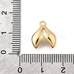 Brass Pave Clear Cubic Zirconia Charms&nbsp;KK-C096-14D-G